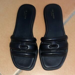 Black Ted Baker Leia Casual Sandals Slides Size 7